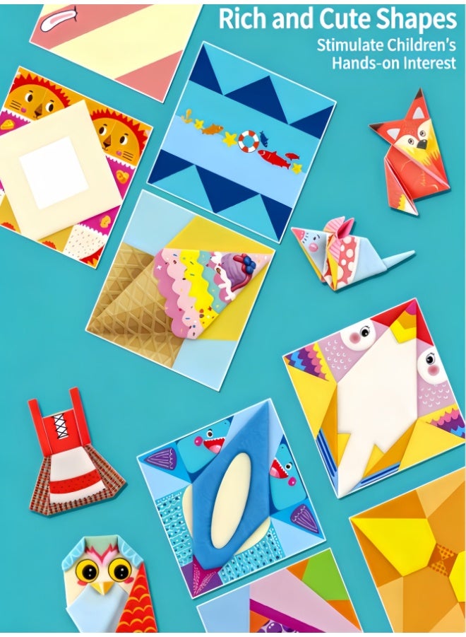 Origami Kit for Kids, with Guiding Book, 108 Paper with 54 Patterns, DIY Art and Craft Projects, Beginners Children's Day Gift Boy Girl - Image 4